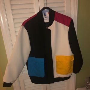 Tommy Hilfiger colorblock bomber jacket